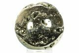 Polished Pyrite Sphere - Peru #264493-1
